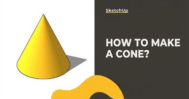 SketchUp - how to create a cone? Guide, tutorial