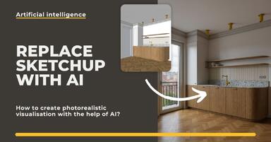 How to convert a SketchUp view into a photorealistic visualization using AI?