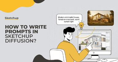 Cómo escribir prompts en SketchUp Diffusion?