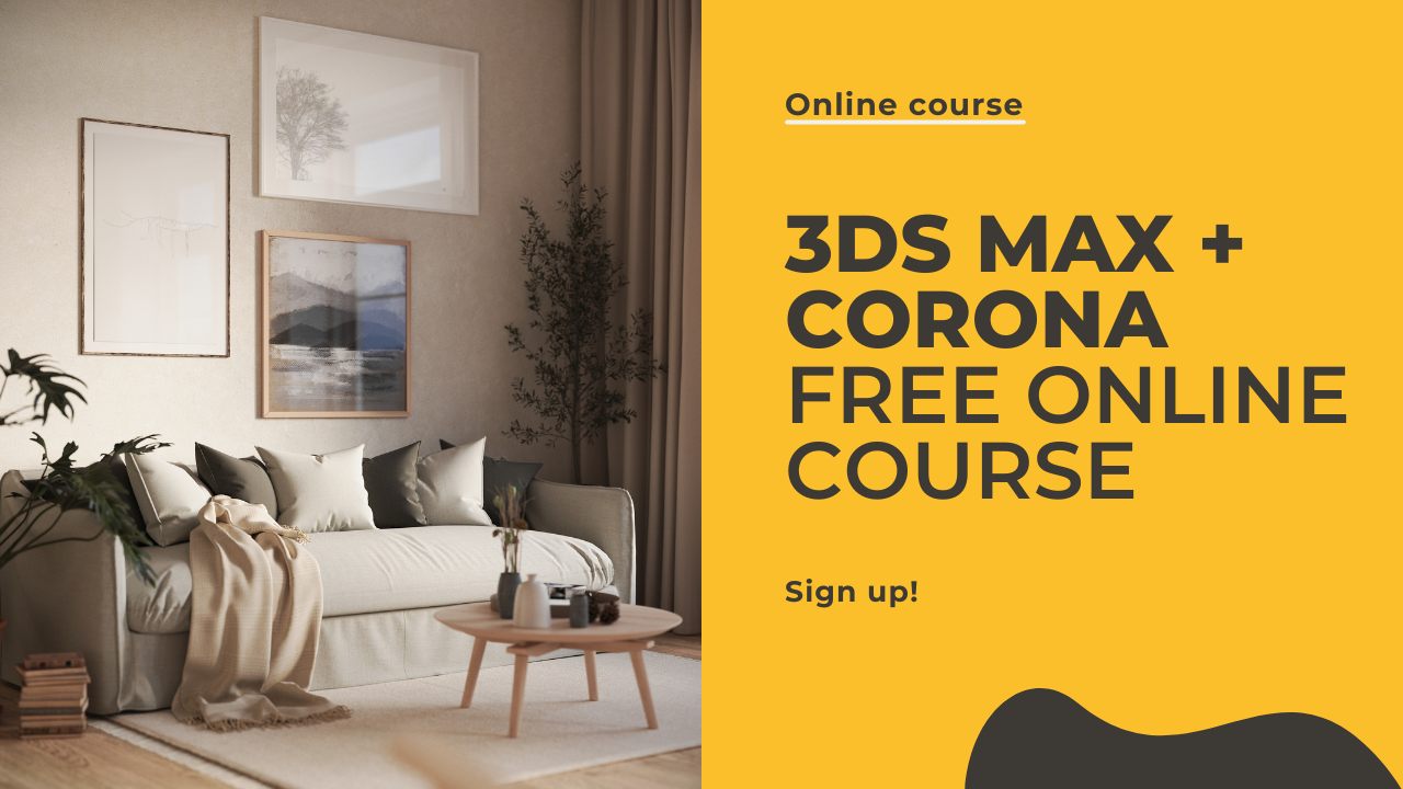ᐈ Free Course - 3ds Max + Corona Renderer - Free Online Training ️ ...