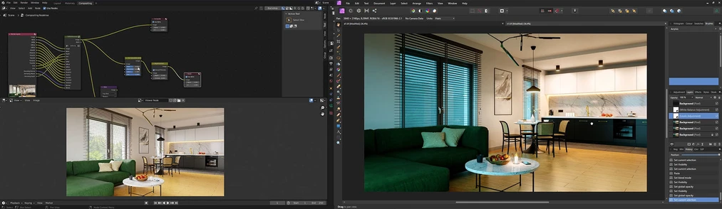 Visualizaciones de interiores en Blender + Cycles