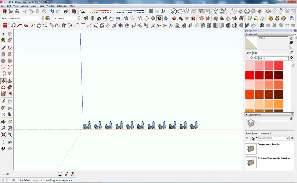 Sketchup - Copying objects in several ways - Tutorial-02