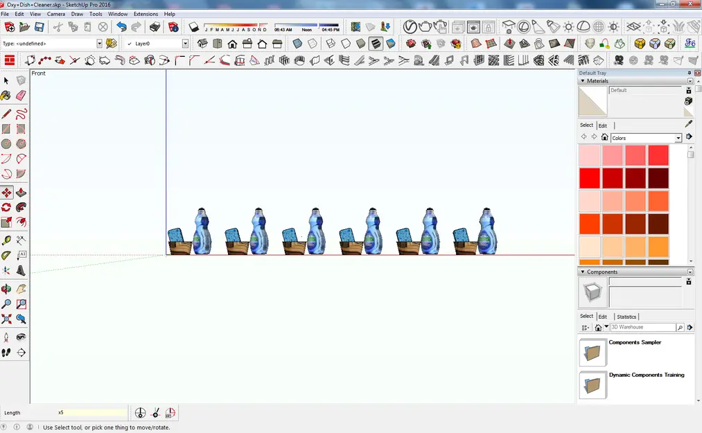 Sketchup - Copiar objetos de varias maneras - Guía, tutorial-05