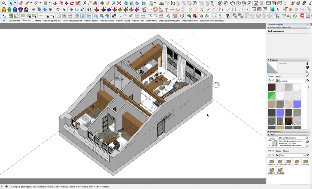 Exterior visualization of a 3D real estate model - SketchUp render