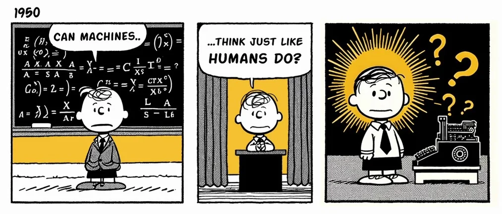 Diagram of AI functioning without consciousness – article Does artificial intelligence have consciousness?