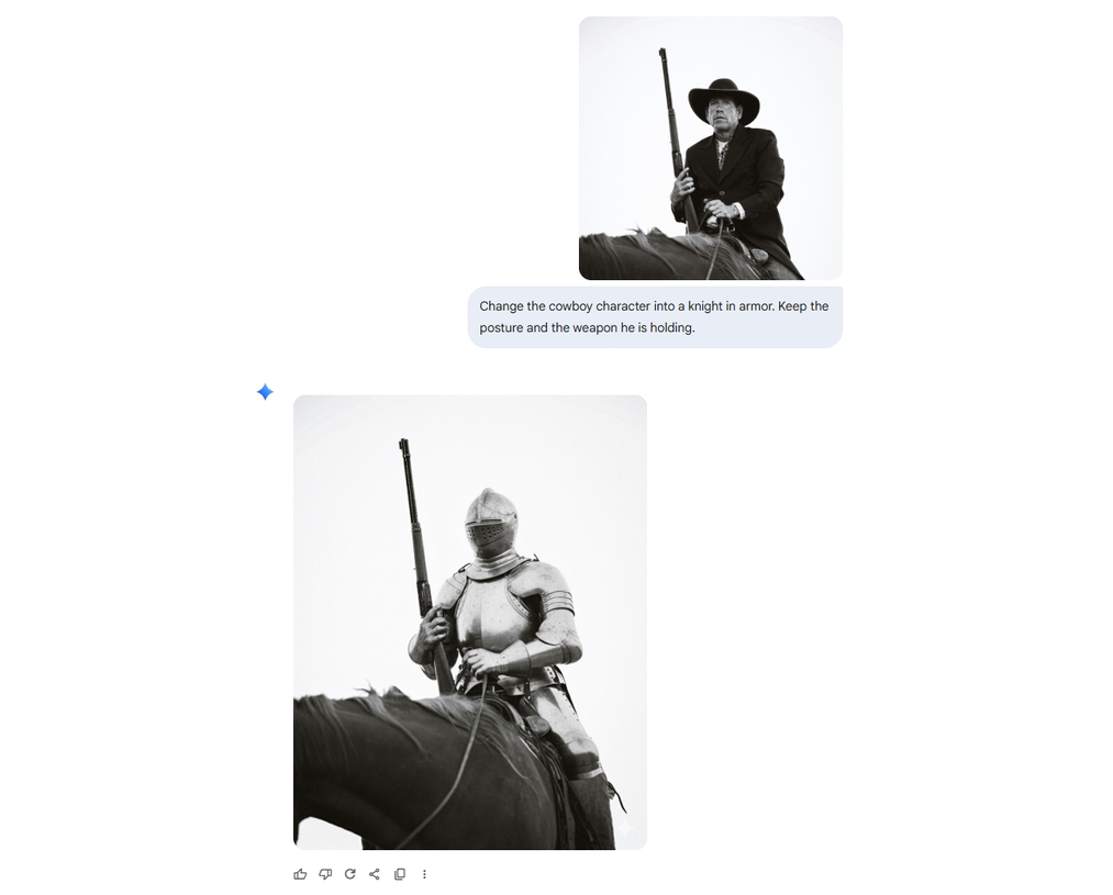 Example of Nano Banana’s visual effects quality