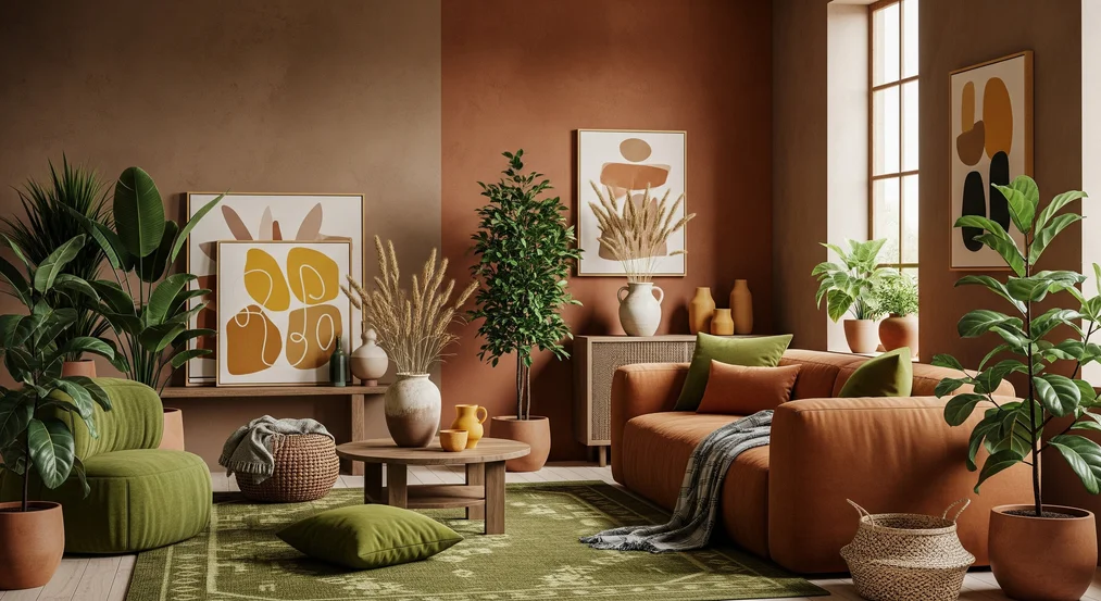 Natural materials and organic forms in interiors 2025 - Trends for architects and designers