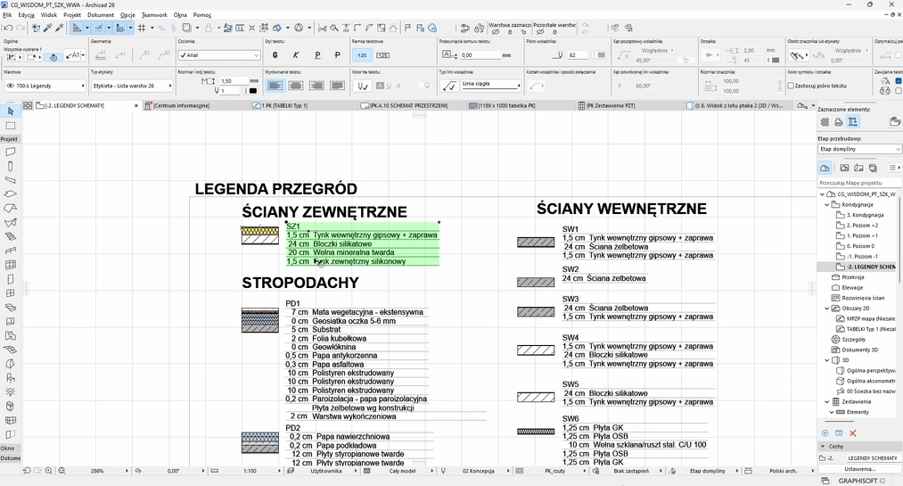 Análisis energéticos y control de colisiones en ArchiCAD