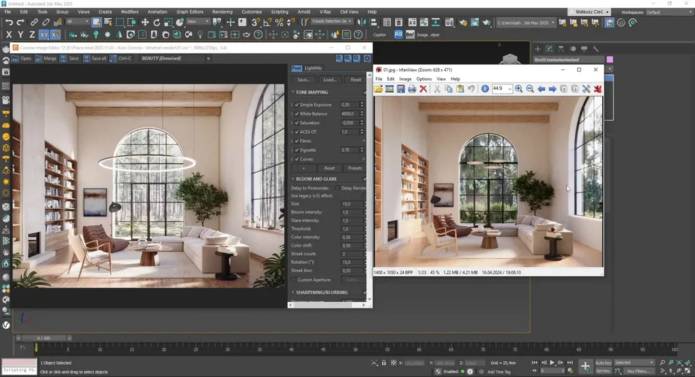 Motores de render de 3ds Max y Blender