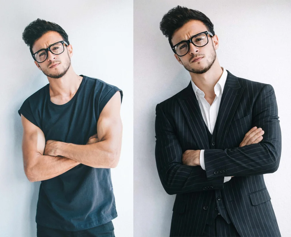 Prueba 2 GPT Image 1.5: cambio de vestimenta – vestir a&nbsp;la persona con un traje