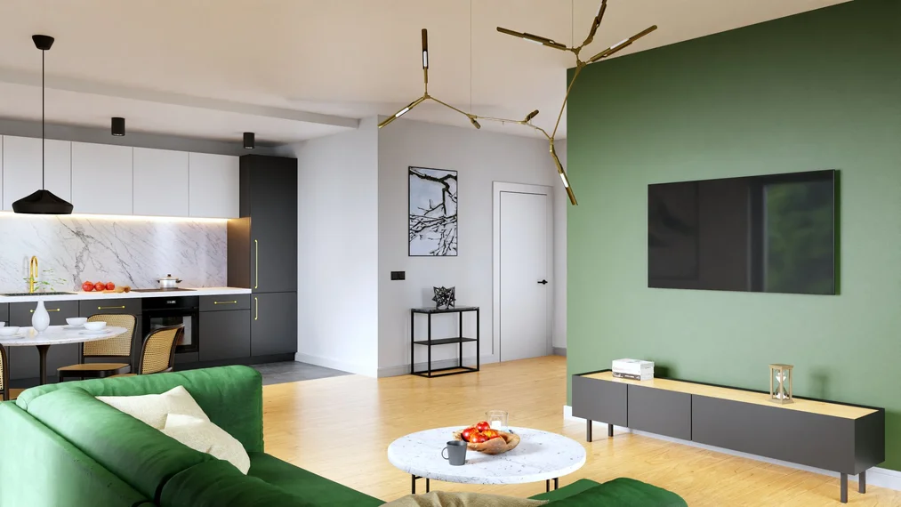 Visualización de interiores en un programa gratuito de diseño de interiores