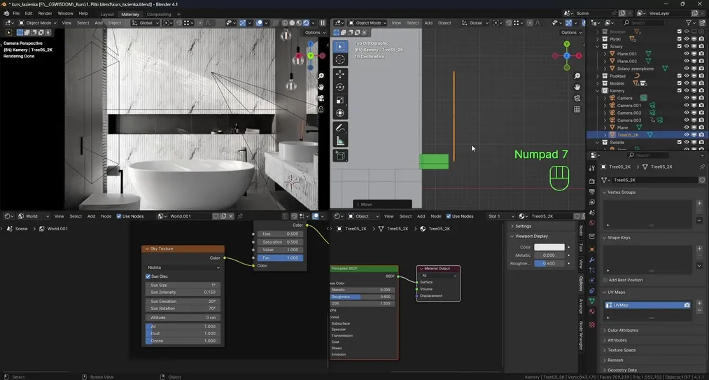 Course - Blender - Lighting in Blender - Natural and Artificial Lights