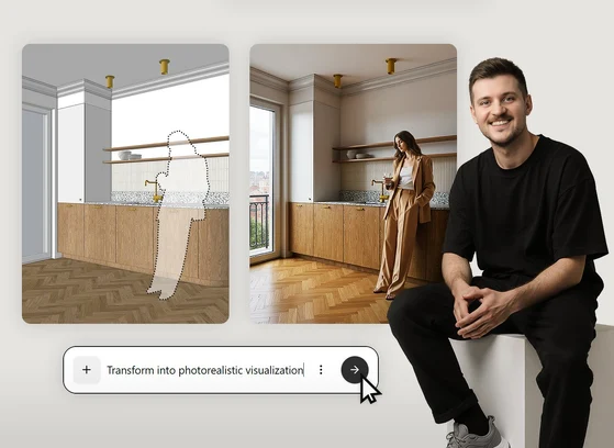 Course - AI Visualizations - FLUX Kontext in architecture, designing and design