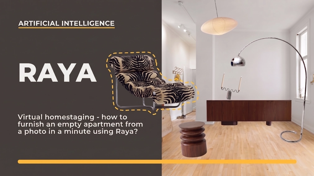 Virtual home staging - how to furnish an empty apartment from a photo in one minute using Ray?