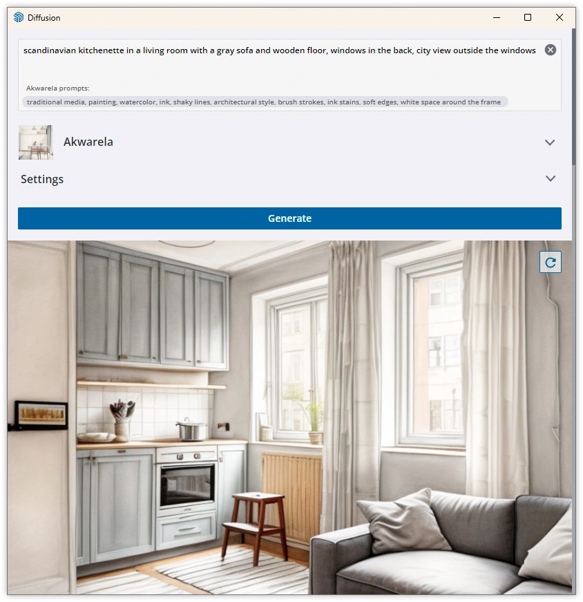 SketchUp Diffusion - artificial intelligence from SketchUp! - 01