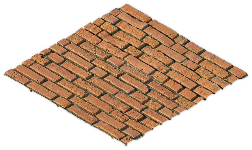 SketchUp - Displacement - brick wall - 03