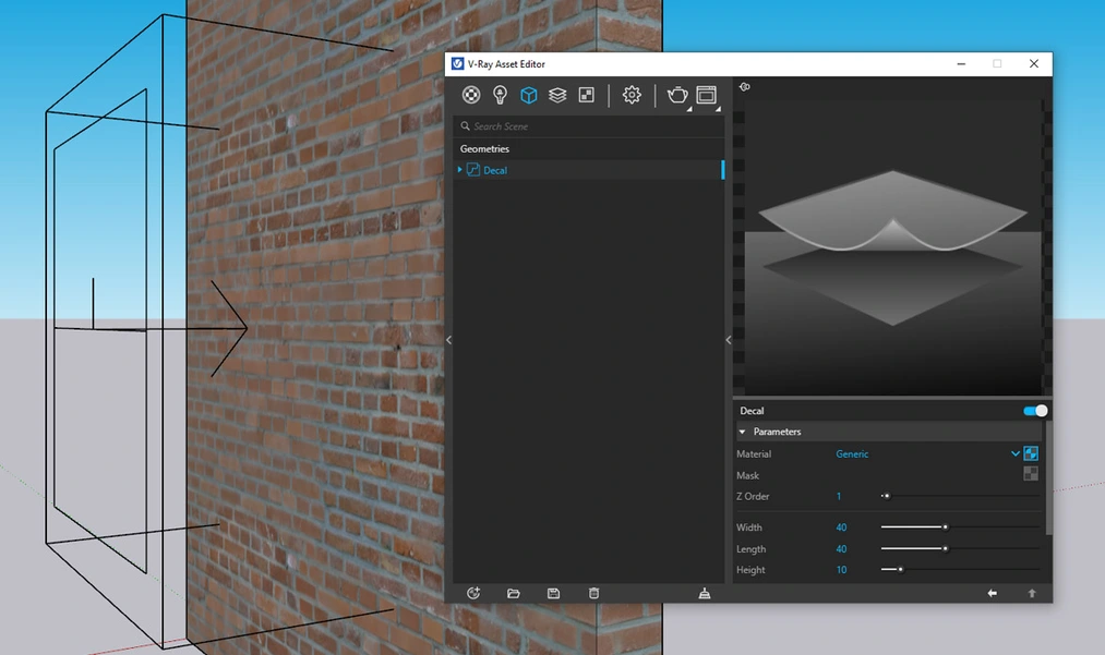 Sketchup - Vray Decal - What it is and how to use it? Guide, tutorial - 02