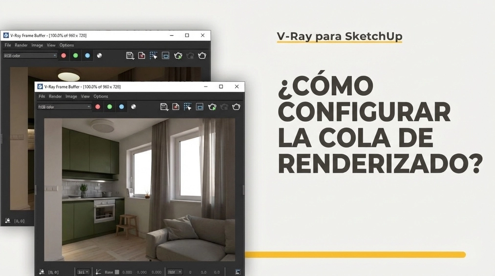 SketchUp - ¿Cómo configurar la cola de renders? Descripción de la herramienta Batch Render