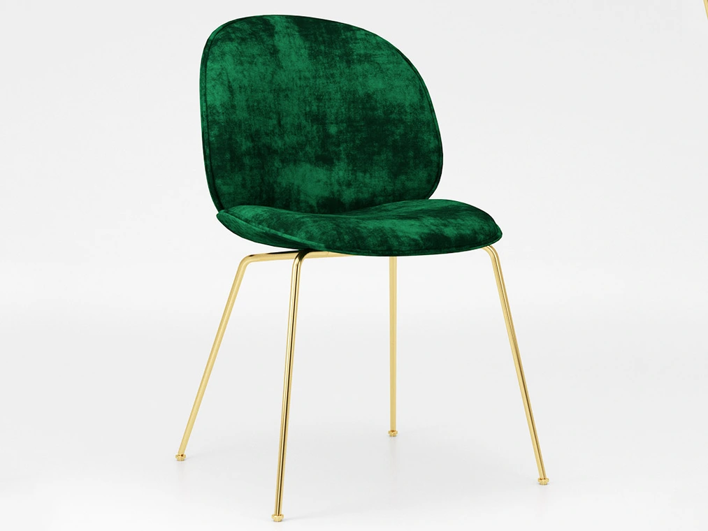 Textura básica de terciopelo en color verde botella en V-Ray para SketchUp