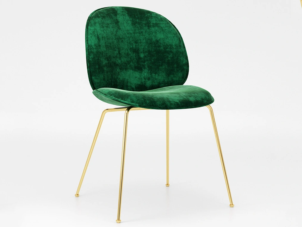 Efecto desgastado en el material de terciopelo en SketchUp y V-Ray logrado gracias a&nbsp;Falloff y Fresnel