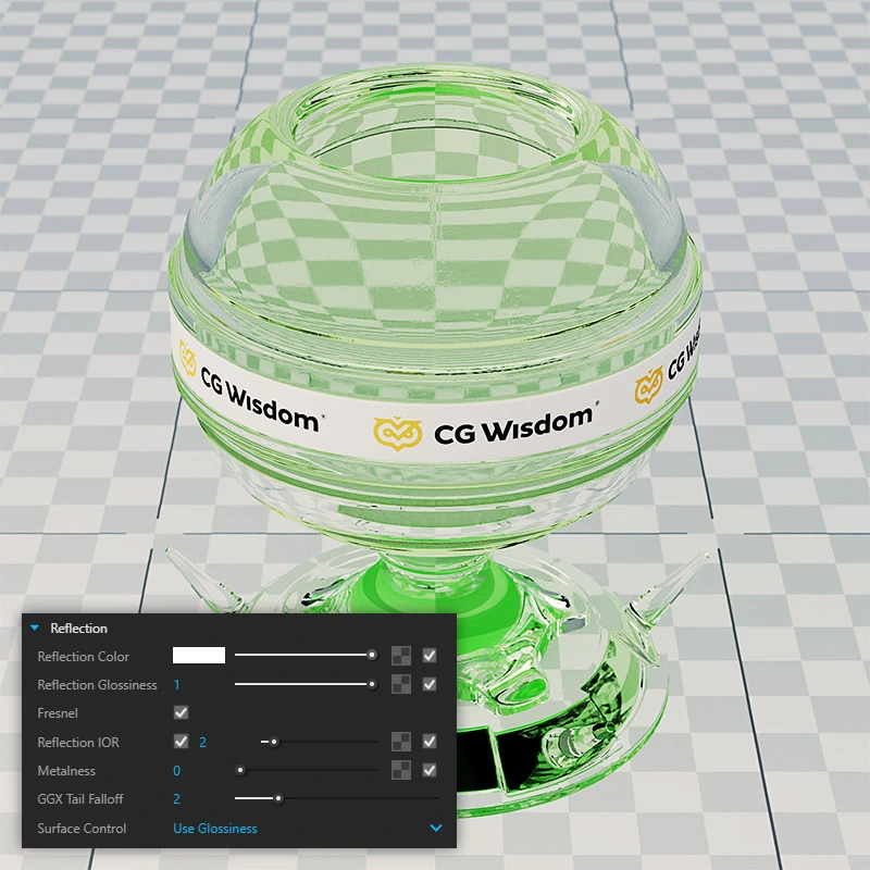 Combinación de Reflection y Refraction para vidrio realista en SketchUp V-Ray