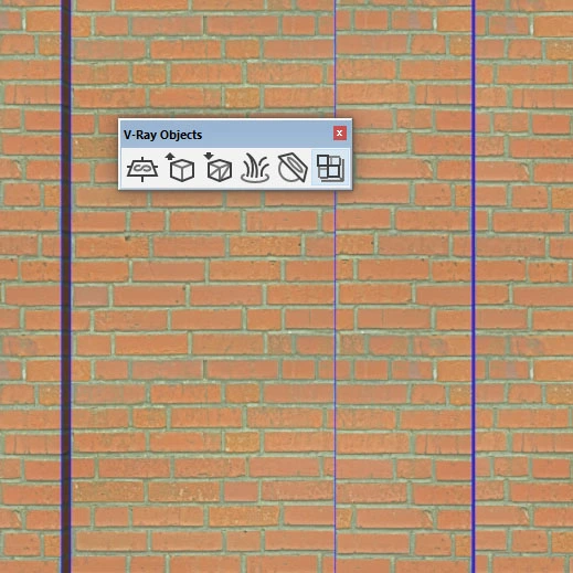 SketchUp - Displacement - pared de ladrillo - 05