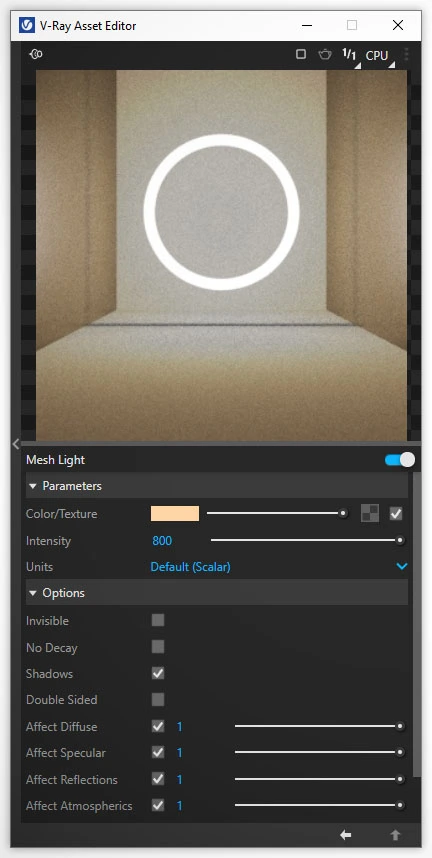 Cómo crear Mesh Light en SketchUp V-Ray – luz-geometría SketchUp conversión de geometría a V-Ray Mesh Light
