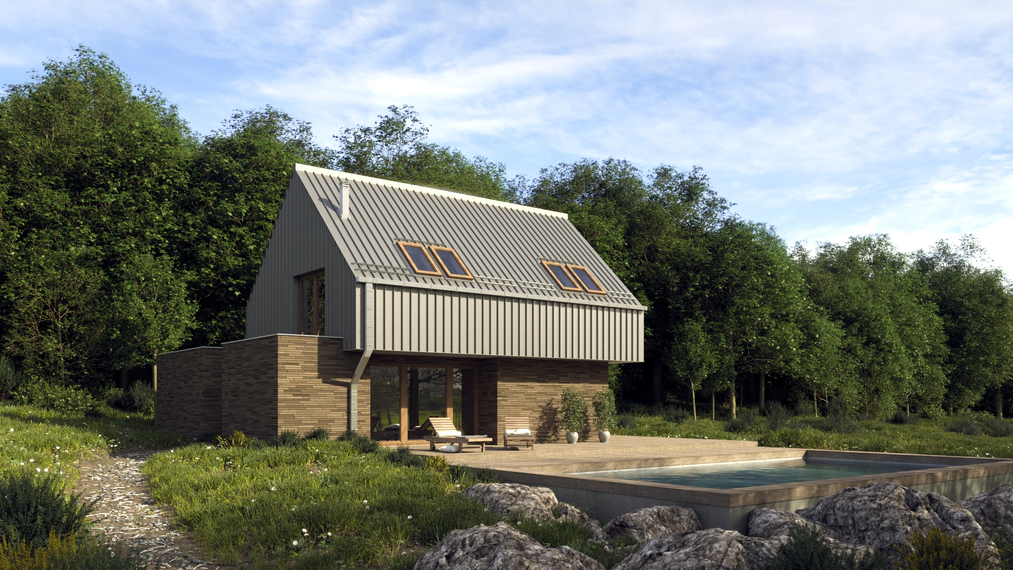 Comparación de render CPU y GPU para material Two-Sided Translucency en SketchUp + V-Ray