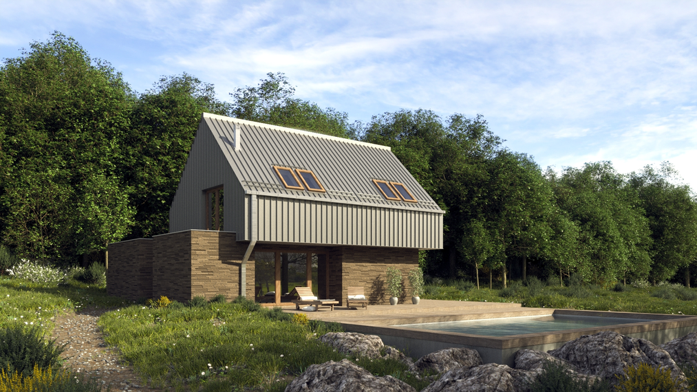 Comparación de render CPU y GPU para material Two-Sided Translucency en SketchUp + V-Ray