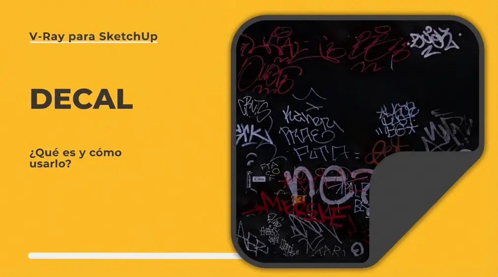 Sketchup - Vray Decal - ¿Qué es y cómo utilizarlo? Guía, tutorial
