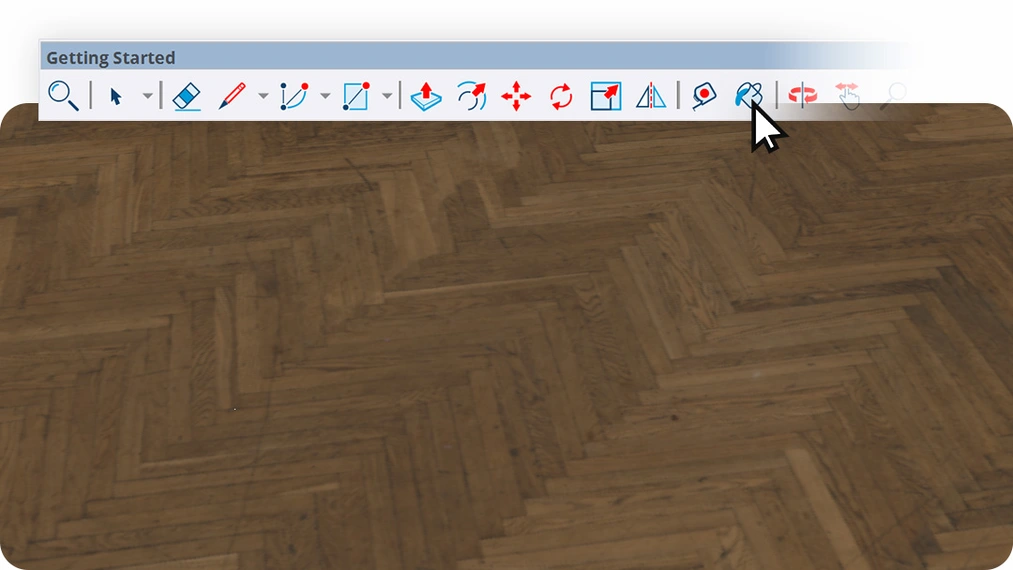 Using a texture as a flooring solution