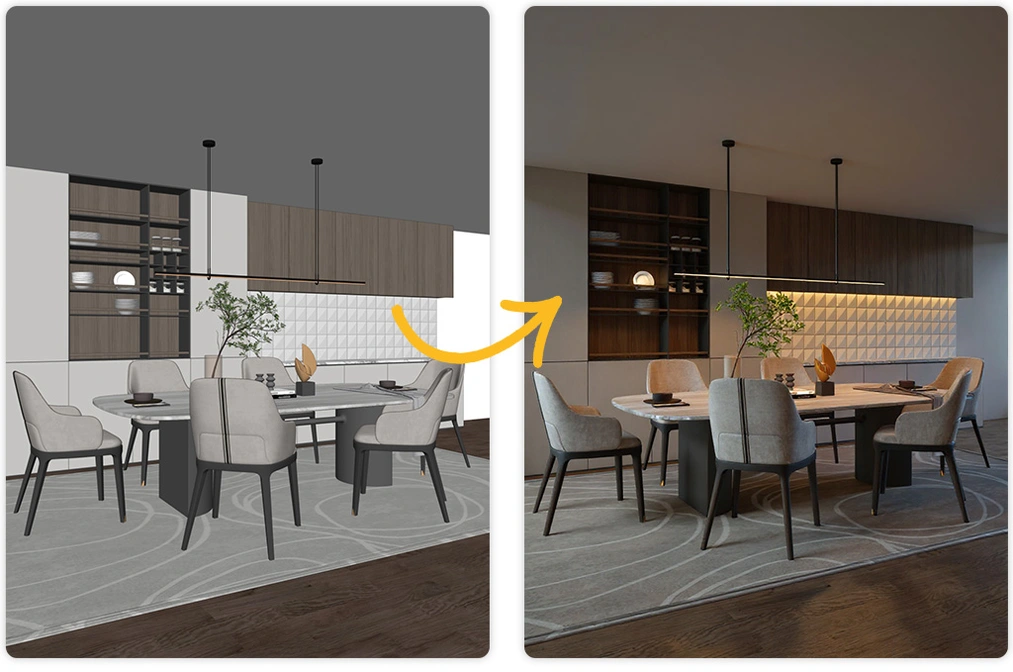 Free AI visualizations! How to create realistic shots without rendering? - 03