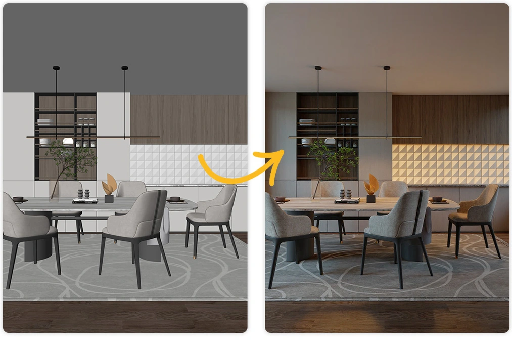 Free AI visualizations! How to create realistic shots without rendering? - 04