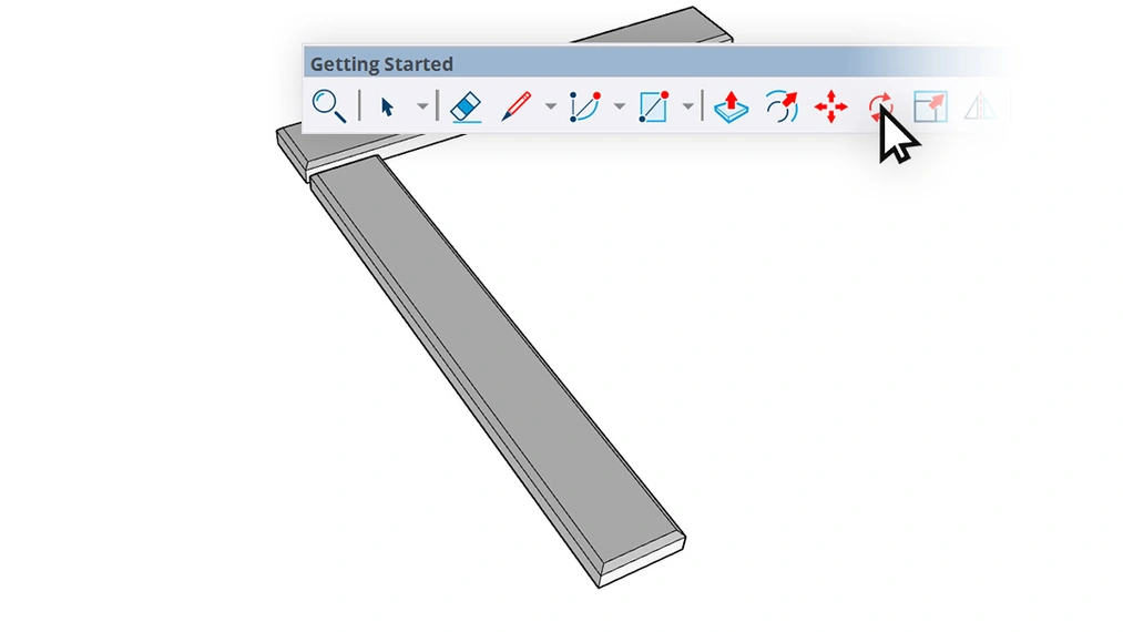 Rotating and moving a single board in the classic herringbone pattern