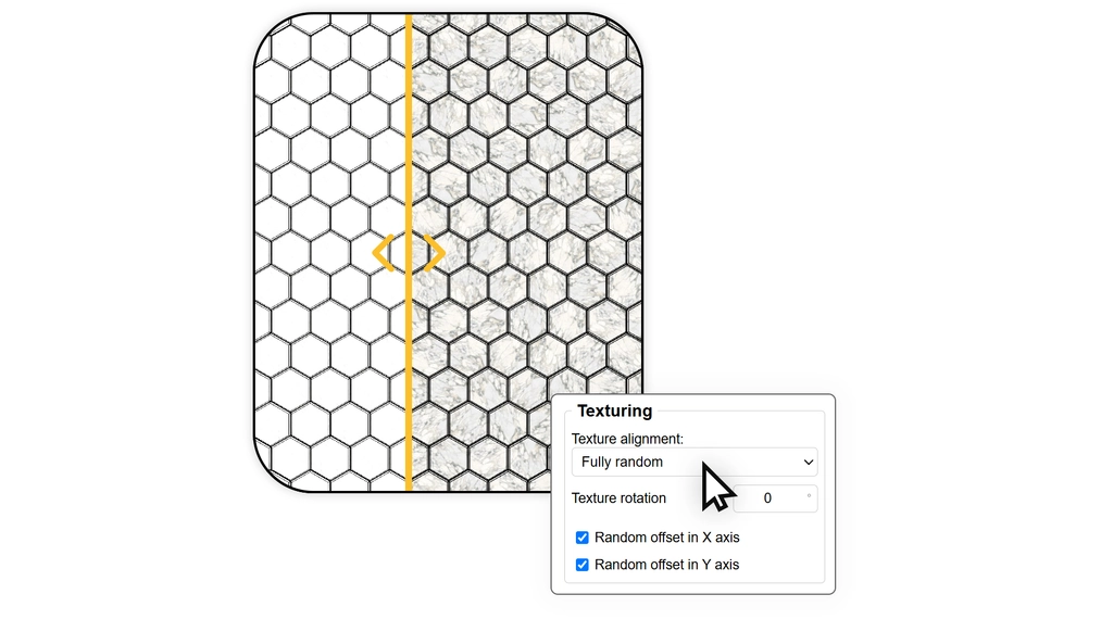 Introducing randomness in texture placement on the floor with the Custom Ground Wizard plugin