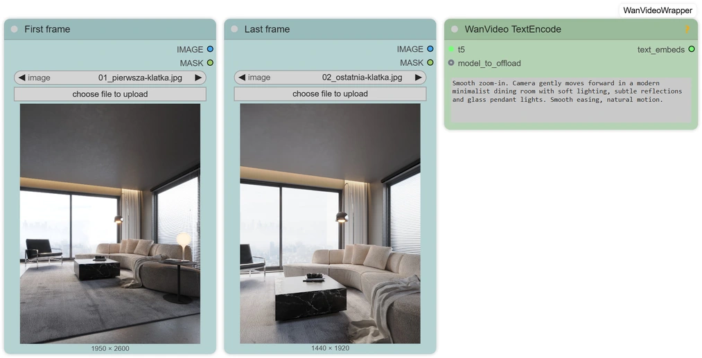 AI animations can also be created from the first and last frames Blog: Free AI video generation - fast 3D animations with WAN 2.1 - 04