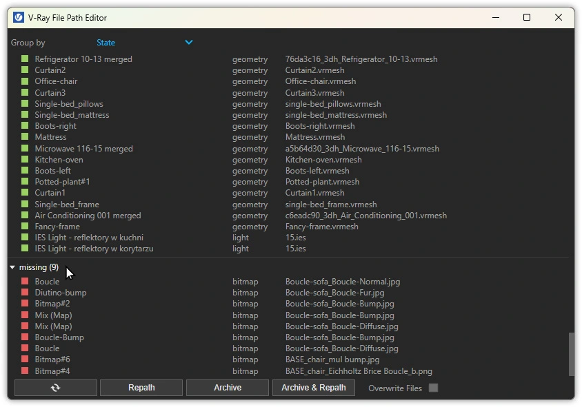 How to fix missing textures in SketchUp - 01
