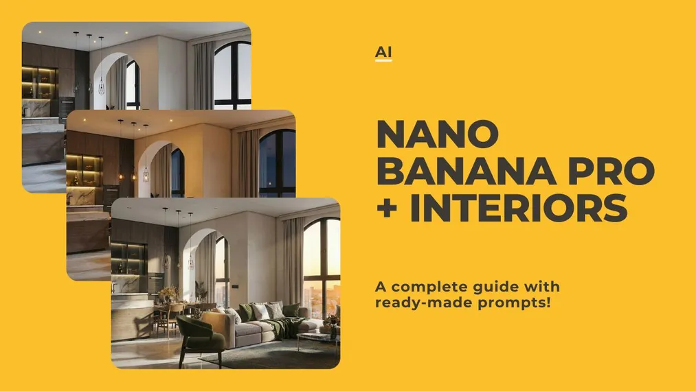 Nano Banana Pro in interior design - a complete guide with ready-made prompts!