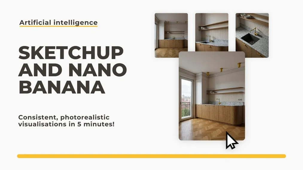 SketchUp and Nano Banana Pro: photorealistic visualizations in 5 minutes! Is this the end of V-Ray?