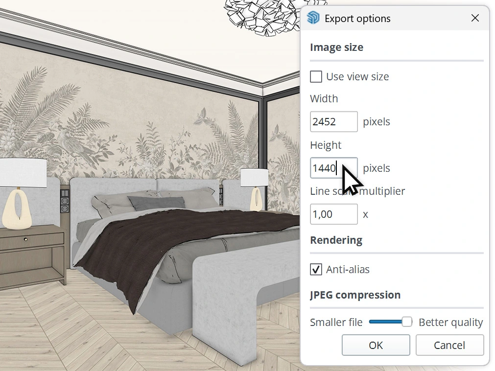 Best export settings in SketchUp for AI model – Nano Banana Pro SketchUp and Nano Banana Pro: photorealistic visualizations in 5 minutes! Is it the end of V-Ray? - 03