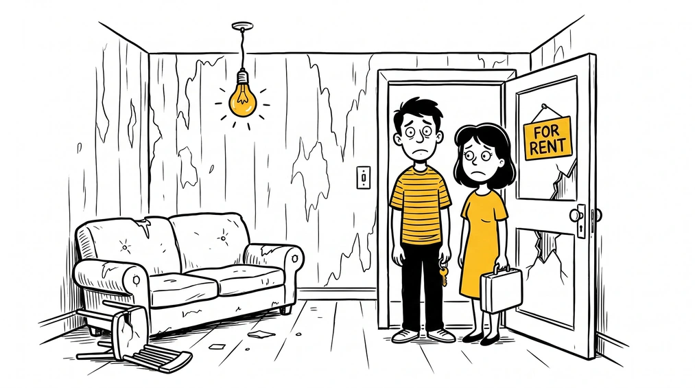 Clients shocked by the view of an apartment they had seen earlier on the real estate portal
