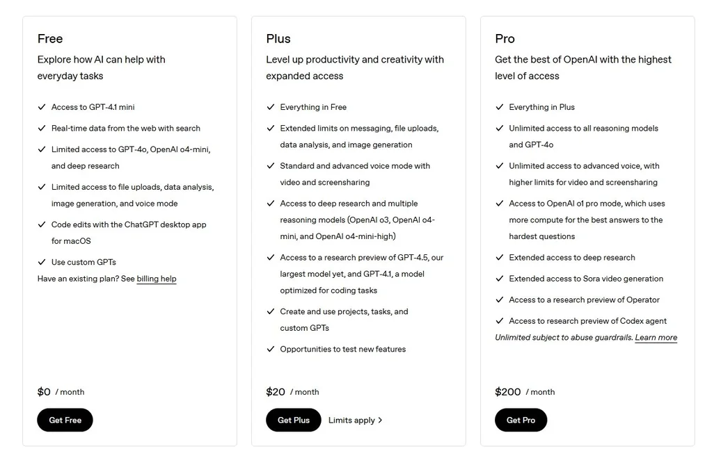 ¿Cuánto cuesta Chat GPT? Precios y opciones de suscripción Precios de Chat GPT – planes Free, Plus y Pro
