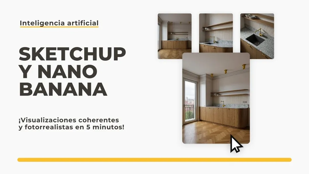 SketchUp y Nano Banana Pro: visualizaciones fotorrealistas en 5 minutos! ¿Es este el fin de V-Ray?