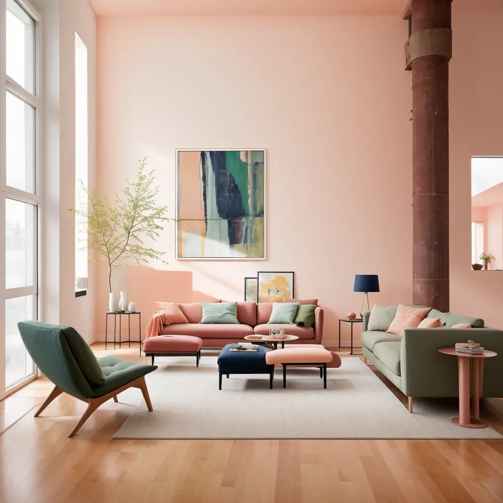 Peach Fuzz, the trendiest color of the year in interiors