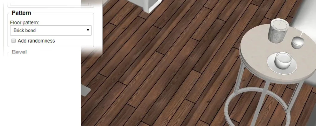 SketchUp Custom Ground Wizard - Elige patrones de colocación como cuadrícula o ladrillo SketchUp Custom Ground Wizard - configuración del patrón de colocación de azulejos